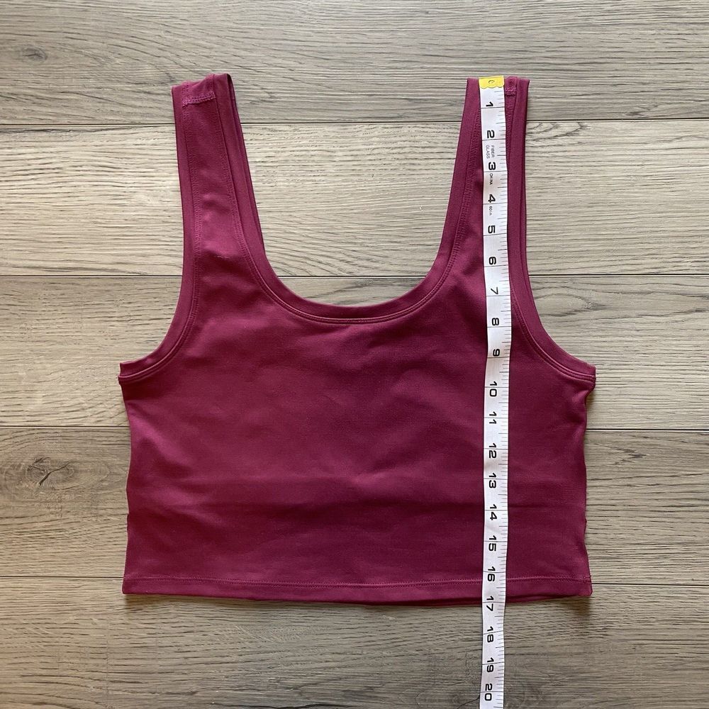 Terez Crop Top Bralette Size Large Scoop Neck Comfort Built In Bra Casual - Picture 6 of 6